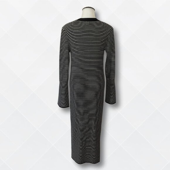 🖤 A New Day Women’s Black & White Striped Cable Knit Dress - NWT- WDS-100077 - Picture 2 of 3